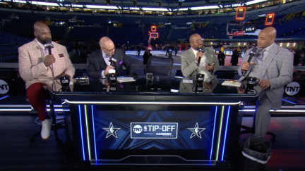 Leaked behind-the-scenes footage of Inside the NBA